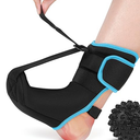 Plantar Fasciitis Night Splint Sock with Massage Ball for Tension Relief, Alleviate Pain from Plantar Fasciitis, Arch Pain, Heel Spur, Foot-drop and Achilles Tendonitis, Soft and Comfortable Foot Brace for Men and Women, Medium