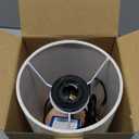 Yarra-Decor Bedside Table Lamp with USB Port - Touch Control for Bedroom 3 Way Dimmable Nightstand Lamp with Flaxen Fabric Shade for Living Room, Dorm, Home Office, Wood-Grain (LED Bulb Included)