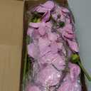 IPOPU 40.16" Pink Orchid Artificial Flowers 5PCS Fake Silk Orchids Faux Orchid Stems Phalaenopsis Branches for Tall Vase for Bridal Shower Home Party Wedding Decoration (Pink)