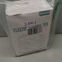 Geveniss Electric Lunch Box for Men, Women & Adults - 80W Fast Heating - Heated Lunch Box with Dual 1.5L SS Containers - Portable Food Warmer for Car, Truck, Office (Blue)