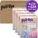 Pull-Ups Girls' Skin Essentials Potty Training Pants, Training Underwear, 2T-3T (16-34 lbs), 124 Ct (3 Packs of 31)