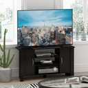 Furinno Econ TV Stand Entertainment Center, Espresso, 46-inch Tv