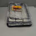 Air Fryer Basket for Oven, 2 Set Air Fryer Basket and Tray Set with 60 Sheets Parchment Papers,THORSES Stainless Steel NonStick Air Fryer Pan and Crisper Tray-Black Large15.711.6 & Medium12.8"8.9"