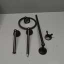 Ntipox 4 Piece Antique Bathroom Hardware Accessories Set Oil Rubbed Bronze,24 Inch Towel Bar Set,Towel Rack Set,Bathroom Towel Holder Set