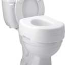 Carex Toilet Seat Riser, 5.5 Inch, Toilet Seat Risers for Seniors, Raised Toilet Seat, Supports 300lbs, Slip-Resistant, Toilet Riser, Elevated Toilet Seats