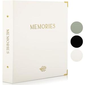 Beautiful Linen Photo Album For 4x6 Photos - Safely Holds Up To 500 Pictures of Unique Memories - The Perfect Large Photo Book To Store All Pictures of Treasured Family, Baby or Wedding Moments