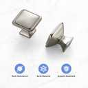 Ravinte Hardware 30 Pack Brushed Nickel Cabinet Knobs Single Hole Center Solid Cabinet Door Handles