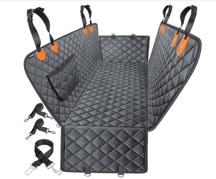 URPOWER Dog Seat Cover, 100% Waterproof Hammock 600D Heavy Duty Scratch Proof Nonslip Durable Soft Pet Back Seat Covers for Cars Trucks and SUVs
