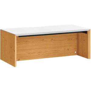 Modway EEI-6206-WHI-NAT Kinetic 38" Wall-Mount Office Desk, White Natural