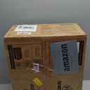 LEDIARY 20" Caged Ceiling Fans with Lights and Remote, Flush Mount Bladeless Ceiling Fan Low Profile, Small Farmhouse Industrial Enclosed Ceiling Fan with Light for Bedroom, Kitchen, Indoor (20 Inch Black)