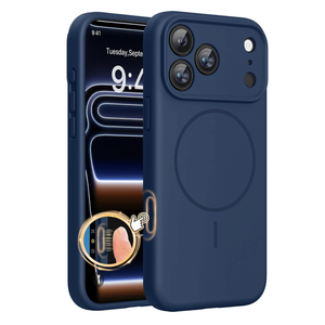 Miracase Magnetic for iPhone 17 Pro Case, Compatible with MagSafe, Integrated Silicone Camera Control Cover, 3.0mm Thicken Shockproof Drop Protection Phone Case for 17 Pro,Black