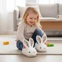 OWIF Kids Toddler Slippers Boys Girls Dinosaur Bunny House Shoes Non Slip Warm Soft Winter Fuzzy Indoor Slipper