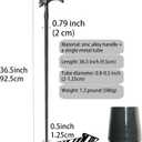 Walking Cane for Men & Women & Seniors - 36.5 Inch Heavy Duty 500+ lbs Capacity, Skull Ergonomic Handle, Decorative & Ornate Design, Gothic & Goth Elegant Black & Silver Artistry, Metal Cane