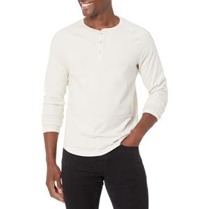 Amazon Essentials Men's Slim-Fit Long-Sleeve Henley Shirt Small
