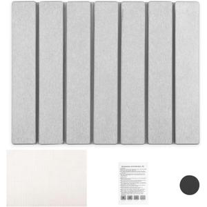 Stone Drying Mat for Kitchen Counter, Foldable Stone Dish Drying Mat, Nonslip Stone Drying Pad, Reusable Dish Drainer Mat, Diatomaceous Earth Mats for Home, 15.75"x11.81" (Gray)