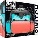Orzly VR Headset Designed for Nintendo Switch & Switch OLED Console with Adjustable Lens for a Virtual Reality Gaming Experience and for Labo VR - Colour Pop - Gift Boxed Edition Tanami