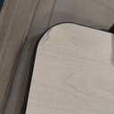 Factory Direct Partners FDP 30" x 72" Rectangle Thermofused Classroom Activity Table with Mobile Super Legs with Casters and Glides, Adjustable Height 19"-30" - Maple/Black, 12070-MPBK