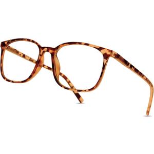Gaoye Ultralight Blue Light Glasses for Women - Computer Protection Glasses for All Day Comfort - Anti UV Glare & Eyestrain (Brown)