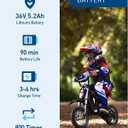 Hiboy DK1 36V Electric Dirt Bike,300W Electric Motorcycle - Up to 15.5MPH & 13.7 Miles Long-Range,3-Speed Modes Motorcycle for Kids Ages 3-10, Medium