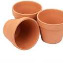 [26 Pack] 4" Planter Nursery Pots Clay Pots Terracotta Pot Clay Ceramic Pottery Planter Cactus Flower Pots Succulent Nursery Pots Garden Terra Cotta Pots with Drainage Hole (4")