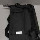 Stadium Seat for Bleachers with Back Support and Wide Padded Cushion Stadium Chair - Includes Shoulder Strap and Cup Holder (Black)