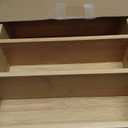 Retro Shaw Large Expandable Kitchen Lids Organizer for Cabinet, Covers, Pantry, Drawer & Countertop Storage, with 3 Adjustable Dividers, Hand-made Bamboo Food Container