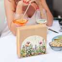 Qilmy Spring Flowers Napkin Holder for Tables Napkin Holders for Kitchen, Table Napkin Holders, Cocktail Napkin Holder,Paper Napkins Holder