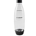 Kitchen Set of 3 (Core Home Wine Glass - Blue, 1 Pack/14 oz; Core Home Straw Blue 2pcs; SodaStream Slim Carbonating Bottle Black)