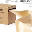 Keypan Champagne Gold Satin Ribbon Double-Faced Wired Ribbons for Gift Wrapping Flower Bouquet Bows Wedding Invitation Christmas Decor Crafts 2-1/2 Inch 10 Yards