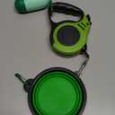 PETIMP Retractable Dog Leash Lightweight 16FT Leash, with Folding Bowl,Dispenser,Waste Bags, for Small Medium Dogs(Green)