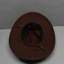 Western Cowboy Hat for Women: Wide Brimmed for Cowgirl - 2 Decorative Band for Men - Felt Hats for Party/Festival, M