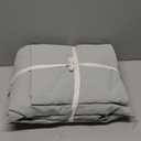 BESTOUCH Duvet Cover Set 100% Washed Cotton Linen Feel Super Soft Comfortable Chic Lightweight 3 PCs Home Bedding Set Solid Sage Green Oversized King (Oversized King (120" x 98"))