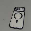 for iPhone 17 Pro Max Case with 1x Screen Protector, [Compatible with MagSafe] [Integrated Camera Protection], Non Yellowing Slim Cute Women Girly Magnetic Cover for iPhone 17 Pro Max, Blue