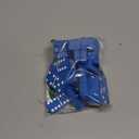 Marion & Co. Domino Double Six 6.Blue Tiles Jumbo Tournament Professional Size with Spinners in Black Elegant Velvet Bag