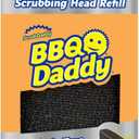 Scrub Daddy BBQ Daddy Grill Brush Head Refill - Bristle Free Steam Cleaning Scrubber - Grill Cleaning Brush Attachment with ArmorTec Steel Mesh for Grates (1 Count)
