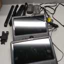 WONNIE 10" Car DVD Players, Portable DVD Player Dual Screen Play Two Different or The Same Movie with Headrest Mounts, 5 Hours Rechargeable Battery, 2 AC Adapters, All Regions, Support USB/SD/Sync TV