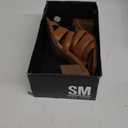 SM New York NWB Brown Block Heel Sandals Open Toe Slip-On‎ Neutral Shoes 7 