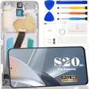 Incell for Samsung S20 5g Screen Replacement for Samsung Galaxy S20 5g LCD Digitizer Repair Kits for Samsung SM-G981 Touch Screen Display Assembly Replacement with Frame (Silver)