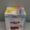 Nostalgia Snow Cone Shaved Ice Machine - Retro Table-Top Slushie Machine Makes 20 Icy Treats - Includes 2 Reusable Plastic Cups & Ice Scoop - Retro Red