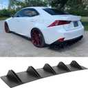 DREAMOTOR 31" Car Rear Bumper Lip, Universal Rear Diffuser Shark Fin Style Bumper, Wing Spoiler Splitter Spoiler Compatible with Honda Civic Accord VW Lexus Dodge Charger Toyota Corolla Nissan Altima