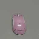 memzuoix 2.4G LED Wireless Mouse, Rechargeable Ergonomic Mouse with Detachable Cover, 1400 DPI Portable Optical Computer Mouse with USB Receiver for Laptop, PC, Desktop and MacBook, 5 Buttons-Pink