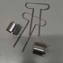 2pcs Red Bell Pepper Seed Corer Upgraded T Shaped Corer Tool 304 Stainless Steel Multifunctional Fruit and Vegetable Core Remover Kitchen Gadgets for Pepper Pineapple Pear