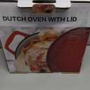 Enameled Cast Iron Dutch Oven - 5QT Dutch Oven Pot with Crab Lid & Oversized Knob & Ergonomic Handles - Heavy Duty Cookware for Braising, Stews, Roasting, Bread Baking - Cream White