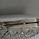 Women Sparkly Rhinestone Clutch with Chains, Glitter Evening Handbag Purse Shoulder Bag for Wedding Party Prom
