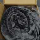 Bedsure GentleSoft Fleece Blankets Queen Size Dark Grey - Bed Blanket Soft Lightweight Plush Fuzzy Cozy Luxury Microfiber, 90x90 inches