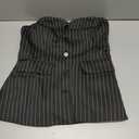 Gimme top gray pinstripe