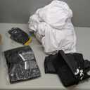 Arch Backdrop Stand and Cover Set (7.2ft,6.6ft,6ft) Metal Arch Frame Stand Gold, Wedding Birthday Party Baby Shower Graduation (White, 7.2Ft+6.6Ft+6Ft)