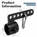 Belt Squat Bar Machine Attachment for 2 inch Olympic Barbell Bar, Black, 500 lbs Withstands, Attachments for Home Gym Workout