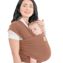 KeaBabies Baby Wrap Carrier  All in 1 Original Baby Carrier Newborn to Toddler Sling, Easy to Wear, Hands Free Bonding, Lightweight, Breathable Infant Wraps (Terracotta)