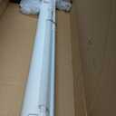 Reinforced 155 Inch Extra Wide Retractable Baby Gate with Reinforced Rods, 13 Feet Wide Retractable Dog Gate Prevents Crawling Under, Extra Long Baby Gate Retractable Fence Outdoor Garage Gate/White